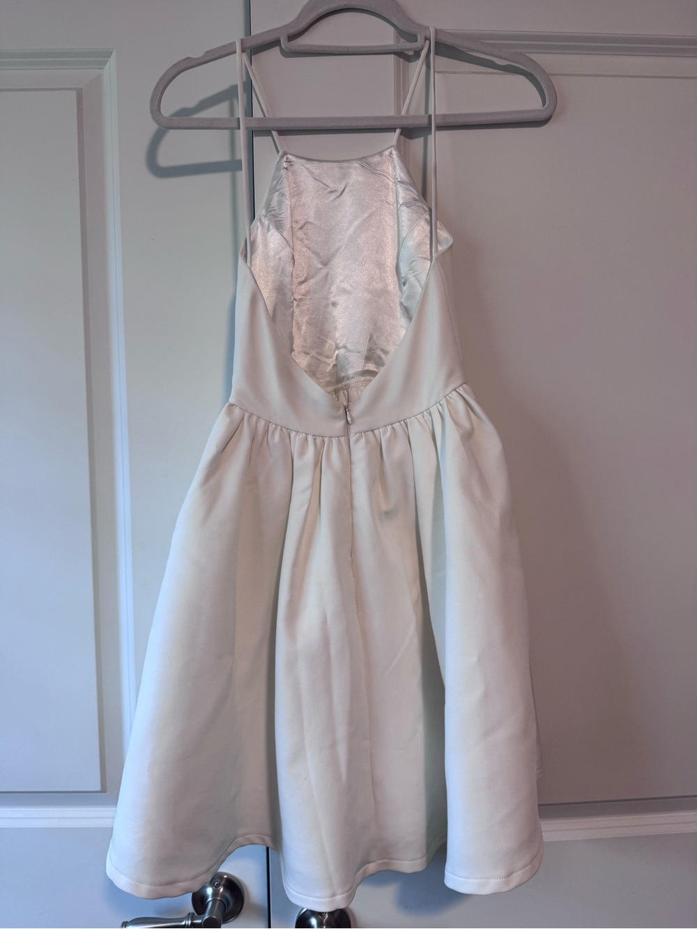 Lulu's Ivory Spaghetti-Strap Mini Dress - Picture 2 of 2